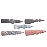 5 Stone Ornamental Tomahawk Heads  #266    Agate Jasper Axe Hatchet Ax
