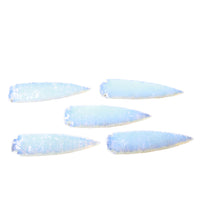 5 Opalite Ornamental Spearheads  #9158      Arrowhead