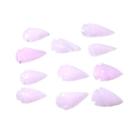 10 Large Glass Ornamental Arrowheads  #8258    Spearhead