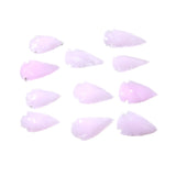 10 Large Glass Ornamental Arrowheads  #8258    Spearhead