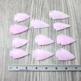 10 Large Glass Ornamental Arrowheads  #8258    Spearhead