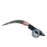 Impala Horn Handle Obsidian Blade Ornamental Knife #05666 Mountain Man Knife