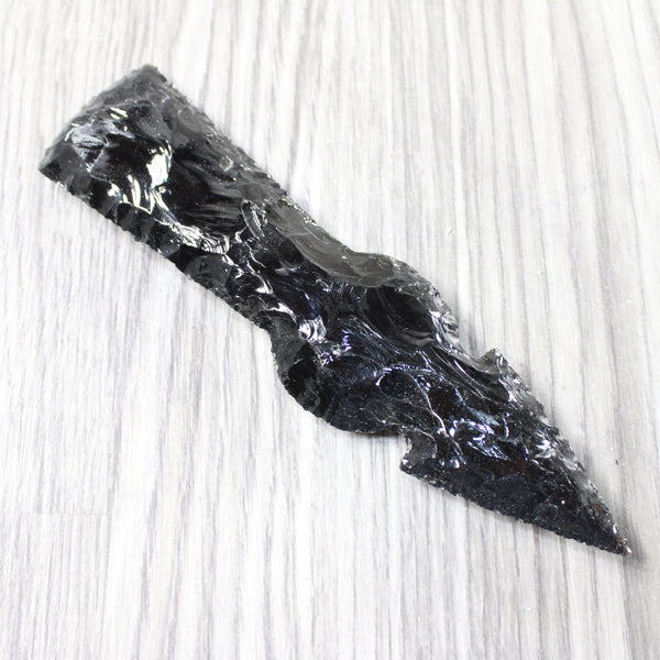 1 Obsidian Ornamental Tomahawk Head  #1258    Axe Hatchet Ax
