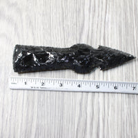 1 Obsidian Ornamental Tomahawk Head  #1258    Axe Hatchet Ax
