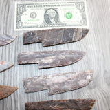 10 Stone Ornamental Knife Blades  #266     Mountain Man Knife