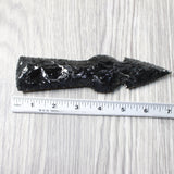 1 Obsidian Ornamental Tomahawk Head  #1258    Axe Hatchet Ax