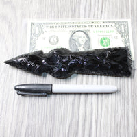1 Obsidian Ornamental Tomahawk Head  #1258    Axe Hatchet Ax
