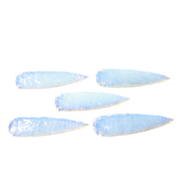 5 Opalite Ornamental Spearheads  #1258      Arrowhead
