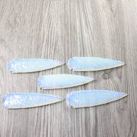 5 Opalite Ornamental Spearheads  #1258      Arrowhead