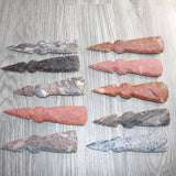 10 Stone Ornamental Tomahawk Heads  #466    Agate Jasper Axe Hatchet Ax
