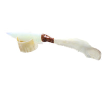 Deer Jaw Handle Opalite Blade Ornamental Knife #0358     Mountain Man Knife
