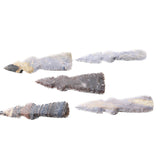 5 Stone Ornamental Tomahawk Heads  #7358    Agate Jasper Axe Hatchet Ax