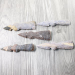 5 Stone Ornamental Tomahawk Heads  #7358    Agate Jasper Axe Hatchet Ax