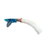 Axis Deer Antler Handle Glass Blade Ornamental Knife #32166    Mountain Man Knife
