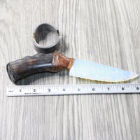Impala Horn Handle Opalite Blade Ornamental Knife #2458     Mountain Man Knife