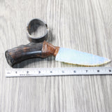 Impala Horn Handle Opalite Blade Ornamental Knife #2458     Mountain Man Knife