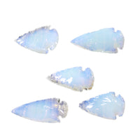 5 Large Opalite Ornamental Arrowheads  #4458    Arrowhead