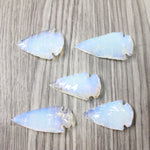 5 Large Opalite Ornamental Arrowheads  #4458    Arrowhead