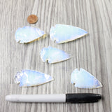5 Large Opalite Ornamental Arrowheads  #4458    Arrowhead