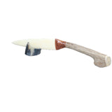 Deer Antler Handle Bone Blade Ornamental Knife #32067    Mountain Man Knife