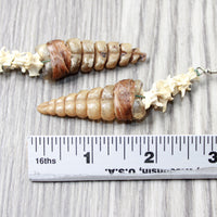 Rattlesnake Rattle Plus Vertebrae Earrings  #4858  Mountain Man Earrings