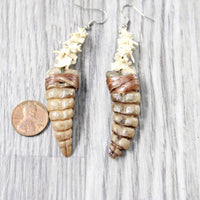 Rattlesnake Rattle Plus Vertebrae Earrings  #4858  Mountain Man Earrings