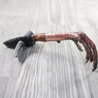 Turkey Foot Handle Obsidian Blade Ornamental Knife #1858  Mountain Man Knife