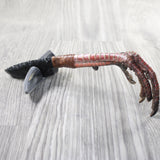 Turkey Foot Handle Obsidian Blade Ornamental Knife #1858  Mountain Man Knife