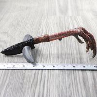 Turkey Foot Handle Obsidian Blade Ornamental Knife #1858  Mountain Man Knife