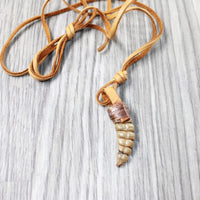 Large Rattlesnake Rattle  Necklace  #6958    Mountain Man Necklace