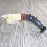 Impala Horn Handle Bone Blade Ornamental Knife #34967    Mountain Man Knife