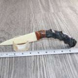 Impala Horn Handle Bone Blade Ornamental Knife #34967    Mountain Man Knife