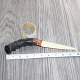 Impala Horn Handle Bone Blade Ornamental Knife #34967    Mountain Man Knife
