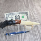 Impala Horn Handle Bone Blade Ornamental Knife #34967    Mountain Man Knife