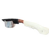 Small Deer Jaw Handle Obsidian  Blade Ornamental Knife #29967     Mountain Man Knife