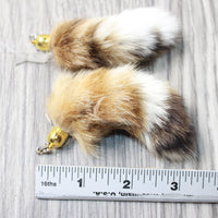 Bobcat Tail Earrings  #4058  Mountain Man Earrings