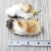 Bobcat Tail Earrings  #4058  Mountain Man Earrings