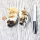Bobcat Tail Earrings  #4058  Mountain Man Earrings