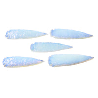 5 Opalite Ornamental Spearheads  #3058      Arrowhead