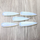 5 Opalite Ornamental Spearheads  #3058      Arrowhead