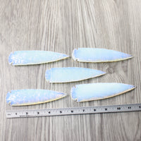 5 Opalite Ornamental Spearheads  #3058      Arrowhead