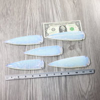 5 Opalite Ornamental Spearheads  #3058      Arrowhead