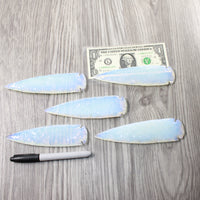 5 Opalite Ornamental Spearheads  #3058      Arrowhead