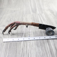 Turkey Foot Handle Obsidian Blade Ornamental Knife #7258  Mountain Man Knife
