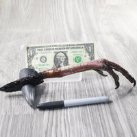 Turkey Foot Handle Obsidian Blade Ornamental Knife #7258  Mountain Man Knife