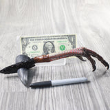Turkey Foot Handle Obsidian Blade Ornamental Knife #7258  Mountain Man Knife