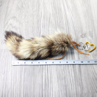 1 Raccoon Tail Key Ring #3258  Taxidermy Keychain Tassel Bag Tag