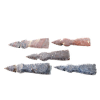 5 Stone Ornamental Tomahawk Heads  #8258    Agate Jasper Axe Hatchet Ax