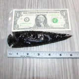 1 Obsidian Ornamental Spearhead  #367     Arrowhead