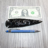 1 Obsidian Ornamental Spearhead  #367     Arrowhead